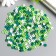 Beads for PVC Creativity "Green Rings" set ≈ 330 pcs 0.1x0.6x0.6 cm