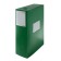 A4 archive folder, spine 100 mm, calligrata, plastic, cut fastener, green, up to 900 sheets