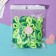 Hair elastic band "Mahrushka" (set 72 pcs) 1.5 cm, green shades