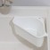 Holder on a sink for kitchen trifles, 26 × 14 × 9 cm, white color