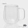 Glass mug with double walls Magistro "Adele", 400 ml