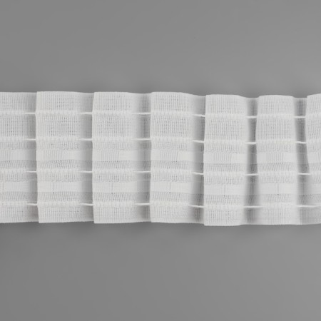 The curtain tape is classic, matte, 6 cm, 50 ± 1 m, white color-1