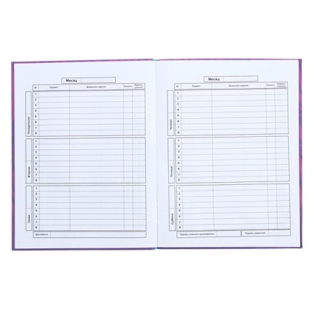 Universal Diary Grade 1-11, 48 sheets "Techno Tiger", integral cover, matte lamination, selective UV-lace-7