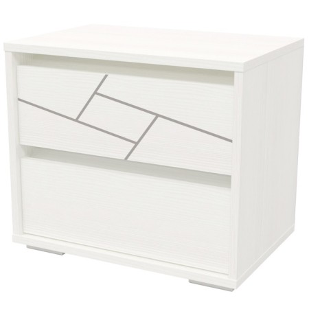 Bedside table "Adeline", 500 × 340 × 440 mm, color is white
