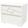 Bedside table "Adeline", 500 × 340 × 440 mm, color is white
