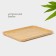 STRIATA shade for feeding, rectangular, 36 × 25 cm, bamboo