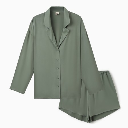 Women's costume (shirt, shorts) minku: casual collection olive color, river 46-4
