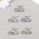 Decor Metal for creativity "Tank with a star" 1.5x2.5 cm