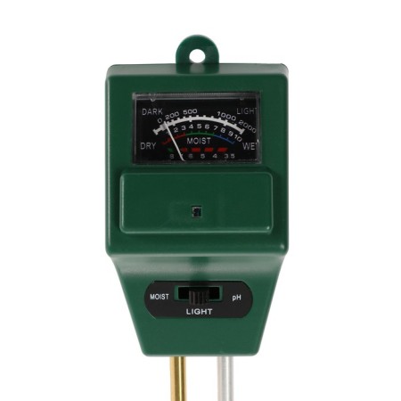 Luazon measurement device, humidity/pH/soil acidity, green-2