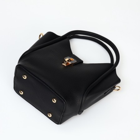 Bag Female Tout with zipper, black color-6