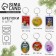 A keychain of plastic "Happiness in your hands", mix, 5 x 4 cm