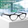 Glasses GA0513 (color: C4 black with rhinestones; diopter: +3; tint: no)