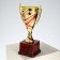 Cup 183a, award figure, gold, plastic stand, 22.5 × 11 × 8.5 cm.