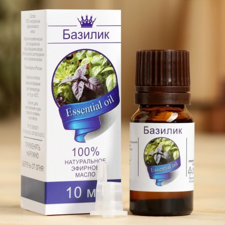 Essential oil "Basil", a bottle-boiler, abstract, 10 ml