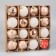 Set of balls plastic 16 pcs "Isabelle" geometry, gold