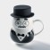 Ceramic mug with silicone lid "Gentleman", 380 ml, MIX drawing
