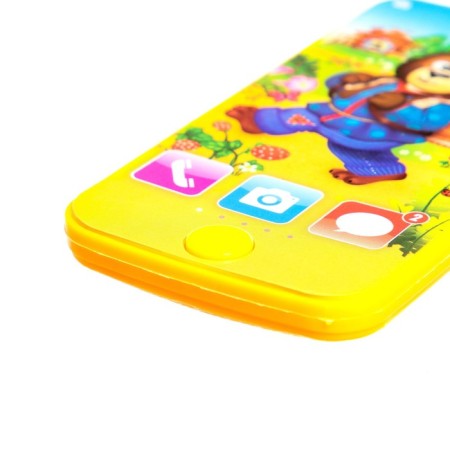 Musical phone "Masha and the bear", sound, yellow color-2