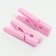 A set of clothespins for decor 50 pcs., Pink - 2.5 cm