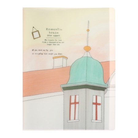 A4 folder, with 30 transparent files "attraction", mix-4