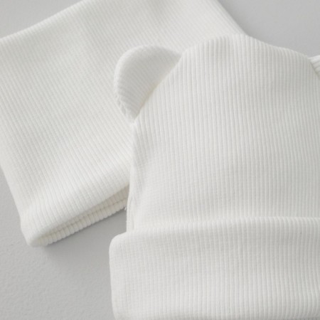 Kinderlitto Piccolino Kinderlitto kit, 2 items: hat, snood, age 0-3 months, color sugar-2