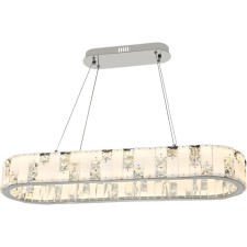 Suspension lamp STILFORT 4015/09/10PL Cerruti, 1x80W, LED, 980x980 mm, remote control, 2800-6500K, 5900LM, color chromium chromium