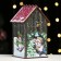 Tea house/ piggy bank, brown tree, 16.5x10x9 cm