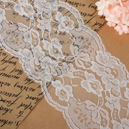 Capricon lace, 130 mm × 3 ± 0.5 m, white color-1