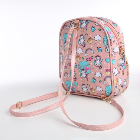 Baby backpack on lightning, pink color-6