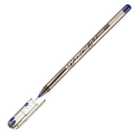 Handle Ball oil Pensan My-Tech, node-bela 0.7 mm, blue ink blue-4