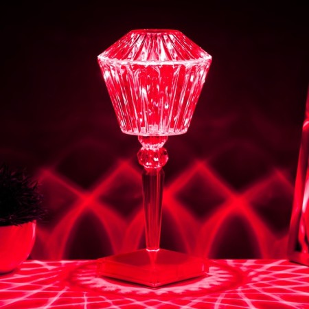 Table lamp with Somani PDU LED 16 colors USB 11x11x25 cm Risalux-3
