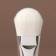 Silver masks brush, with a spatula, 14 (+/- 1) cm, silver/white color