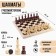 Chess is grandmaster, tournament, weighted, 40x40 cm, king h = 10.5 cm, pawn 5.3 cm