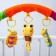 Soft game is soft on the crib, stroller "caterpillars", 25-84, rattles, 3 toys mix, crush me