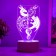 Lamp "Two Dragons" LED white 10x9.5x16 cm