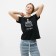 Women's T -shirt "Christmas tree", black color, size 48