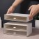 Organizer for storage "BASIC", 1 section, 23 × 17 × 5 cm, white/transparent color
