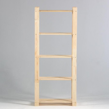Wooden rack reinforced 150x64x28cm, 5 shelves-3