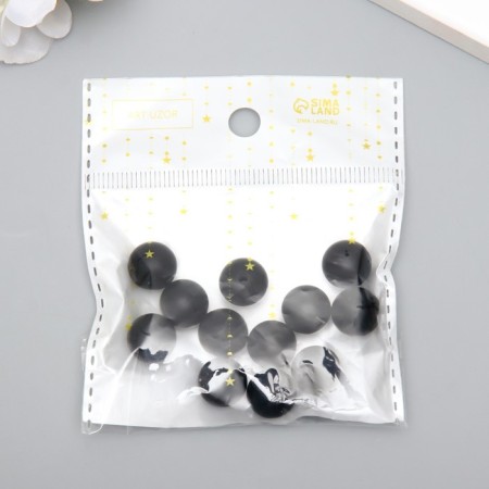 Busina silicone "round" black d = 1.2 cm-2