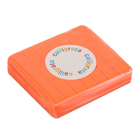 Polymer clay Calligrata Sh-64, 50 g, fluorescent, peach-2