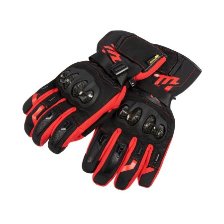 Motorcycle, protective, insulated, l, red gloves