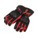 Motorcycle, protective, insulated, l, red gloves
