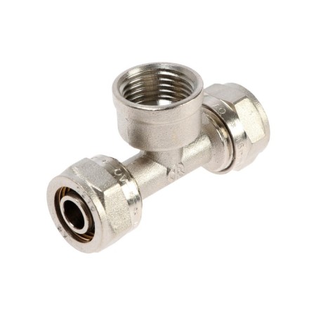 Aqualink tee, crimping, d = 16 x 1/2 "x 16 mm, tsang/nut/tsang-1