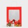 Gift package with the Snowman window 26 x 35 x 16 cm, red