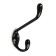 Hook furniture tundra TKD033, two -rod, black metallic