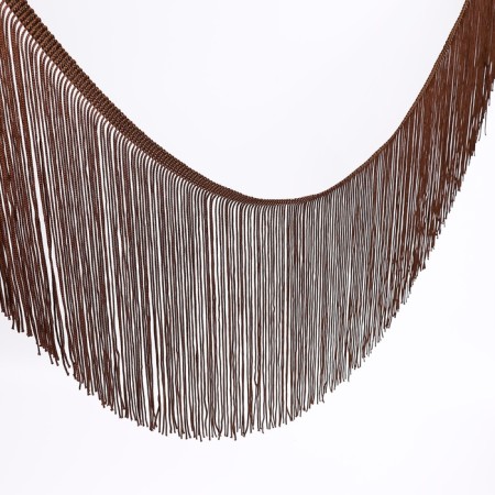 Decorative braid "Furrm", 20 cm, 5 ± 0.5 m, coffee color