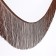 Decorative braid "Furrm", 20 cm, 5 ± 0.5 m, coffee color