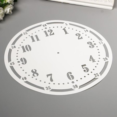 Plastic plastic stencil "Watch" D-30 cm-1