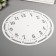 Plastic plastic stencil "Watch" D-30 cm
