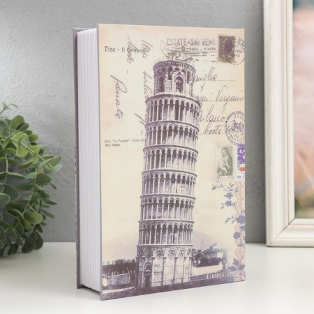Casket safe Book Plastic, Metal "Pisan Tower" 5.5x15.5x24 cm-3