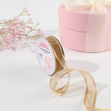 The tape is decorative, nylon/satin, 20 mm, 18 ± 1 m, beige color